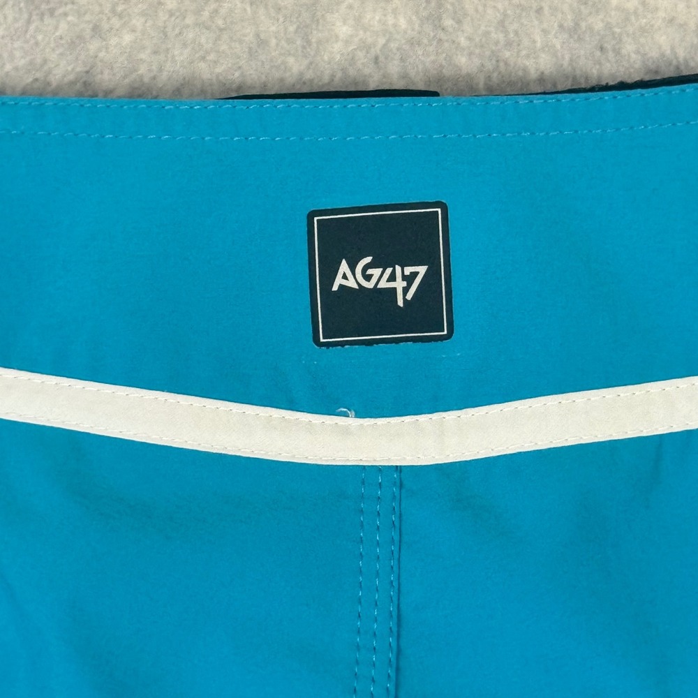 Quiksilver AG47 Dry Flight Board Shorts Mens 36 Blue Performance Swim Trunks - Picture 13 of 16